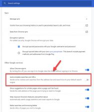 How To Turn Off Google Chrome Search Bar Autocomplete