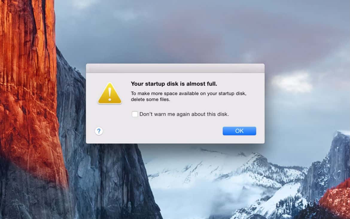 your mac os x startup disk has no