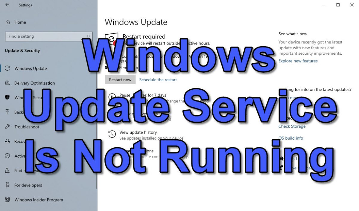 windows 7 update services not running