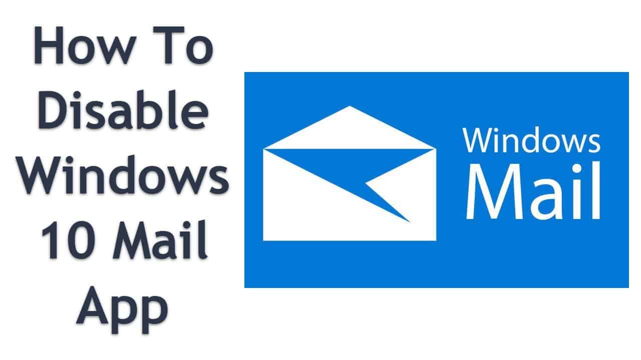 disable windows 10 mail for mailbird