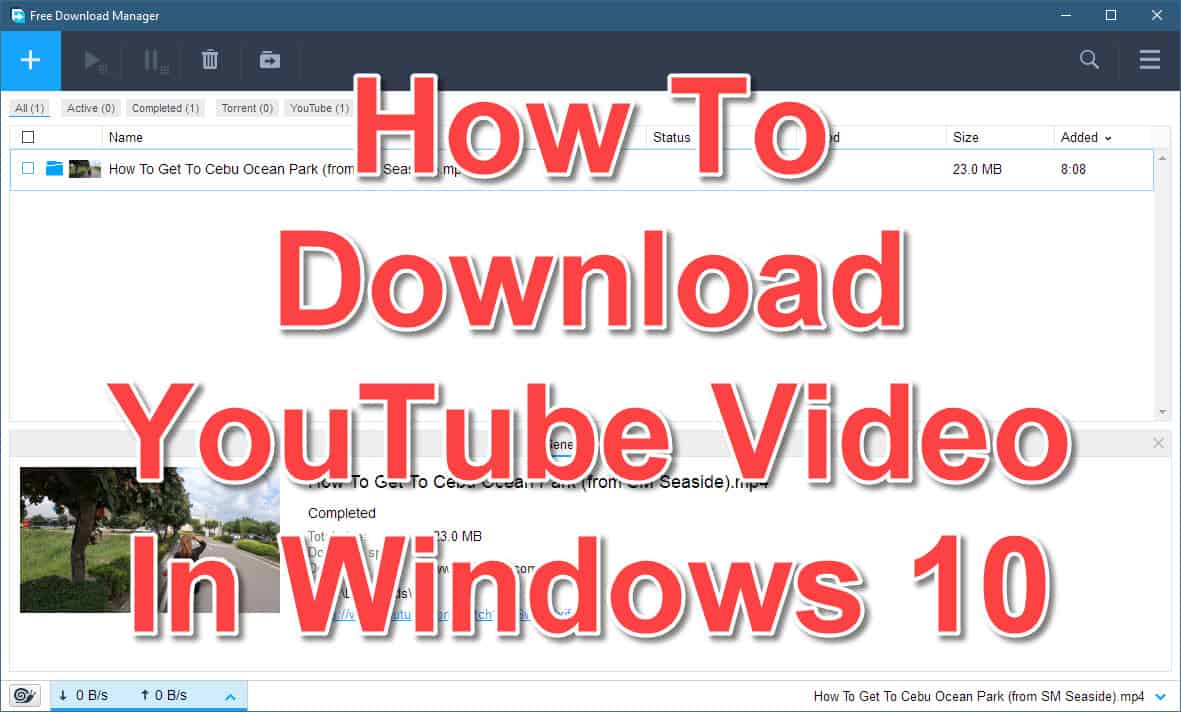 youtube video downloader windows 10