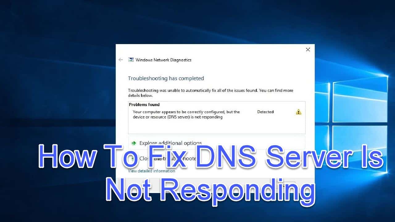 How To Fix DNS Server Is Not Responding Error The Easy Way EasyPCMod