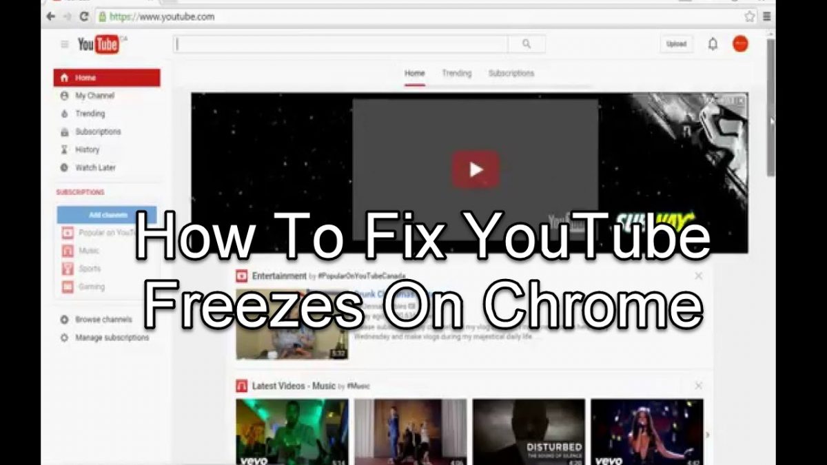 google chrome not responding crashes youtube