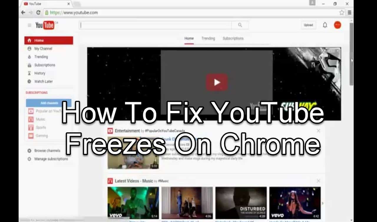 youtube videos freeze when switching tabs google xhrome