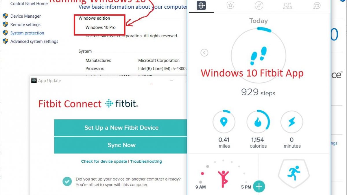 Set-Up Instruction on Fitbit For Windows 10