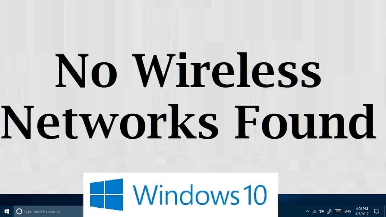 How To Fix Windows 10 No Wifi Networks Found Issue Easypcmod