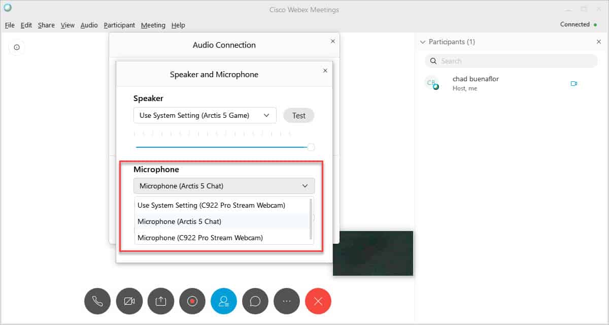 Cisco Webex Meetings Desktop App Is Using Your Microphone ...