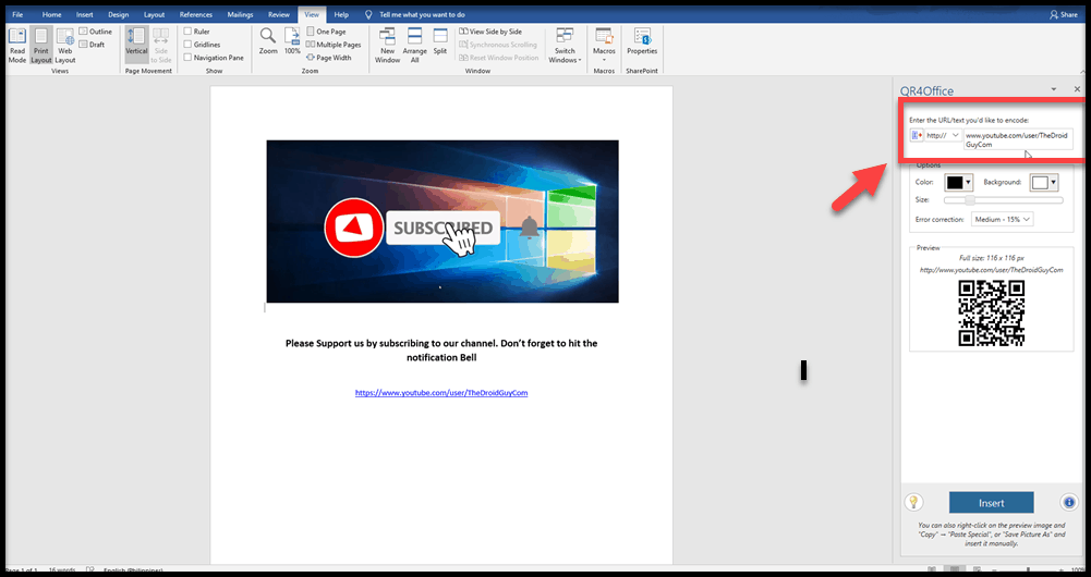 How To Insert QR Code In Word EasyPCMod